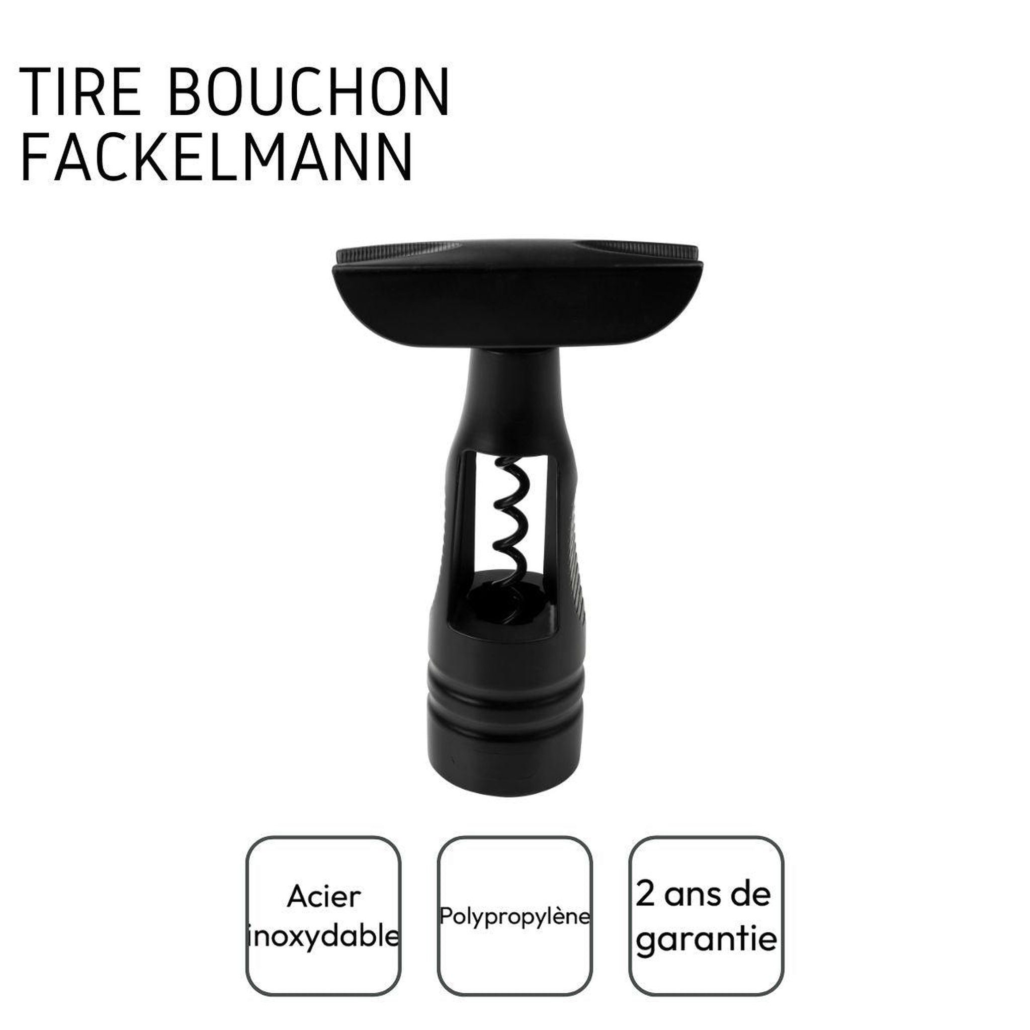 Voir la diapositive 4 : Fackelmann Tire-bouchon à vis sans fin Fackelmann Spectre