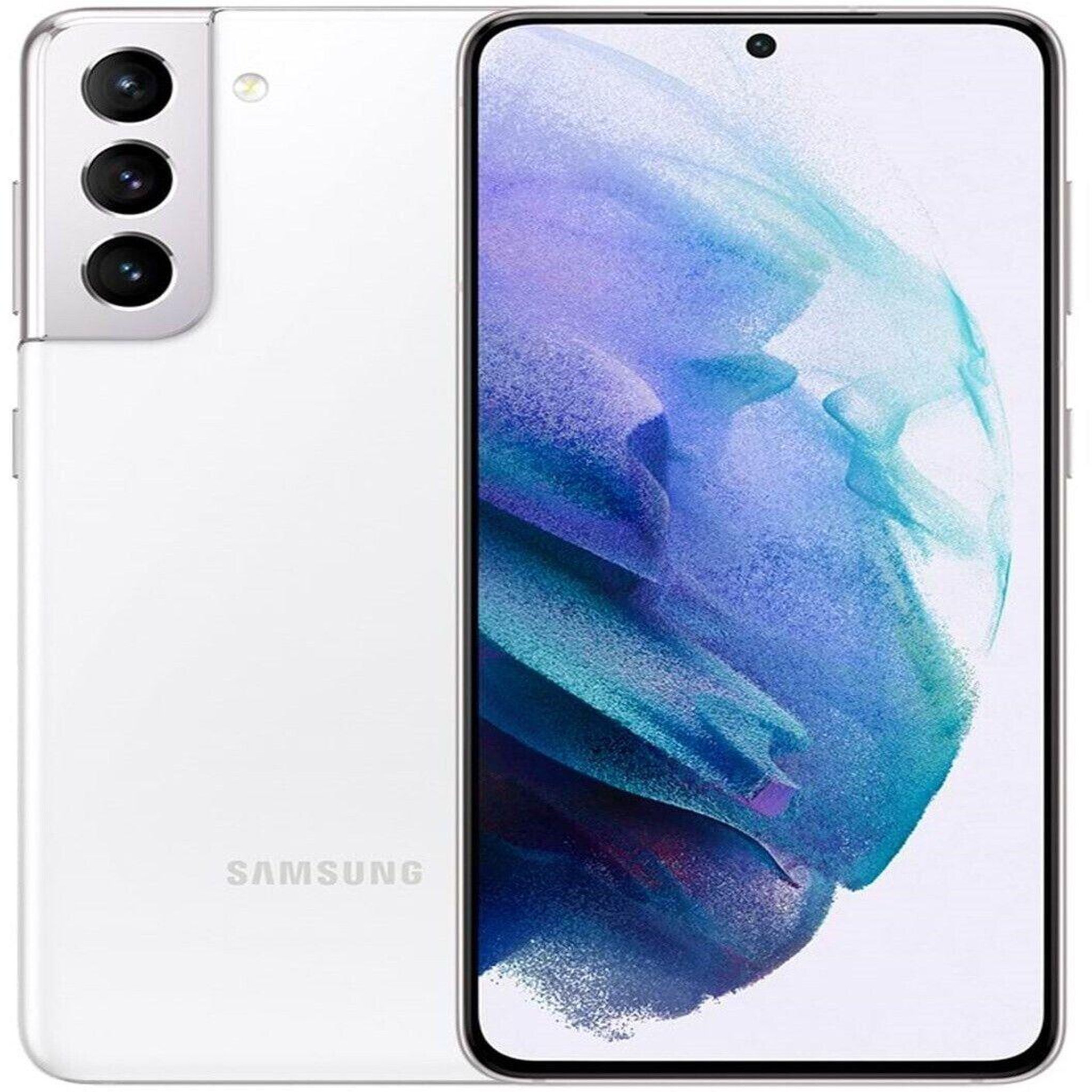 Voir la diapositive 1 : Samsung Galaxy S21 5G (Dual Sim) Reconditionné 256 Go - Grade A - Blanc
