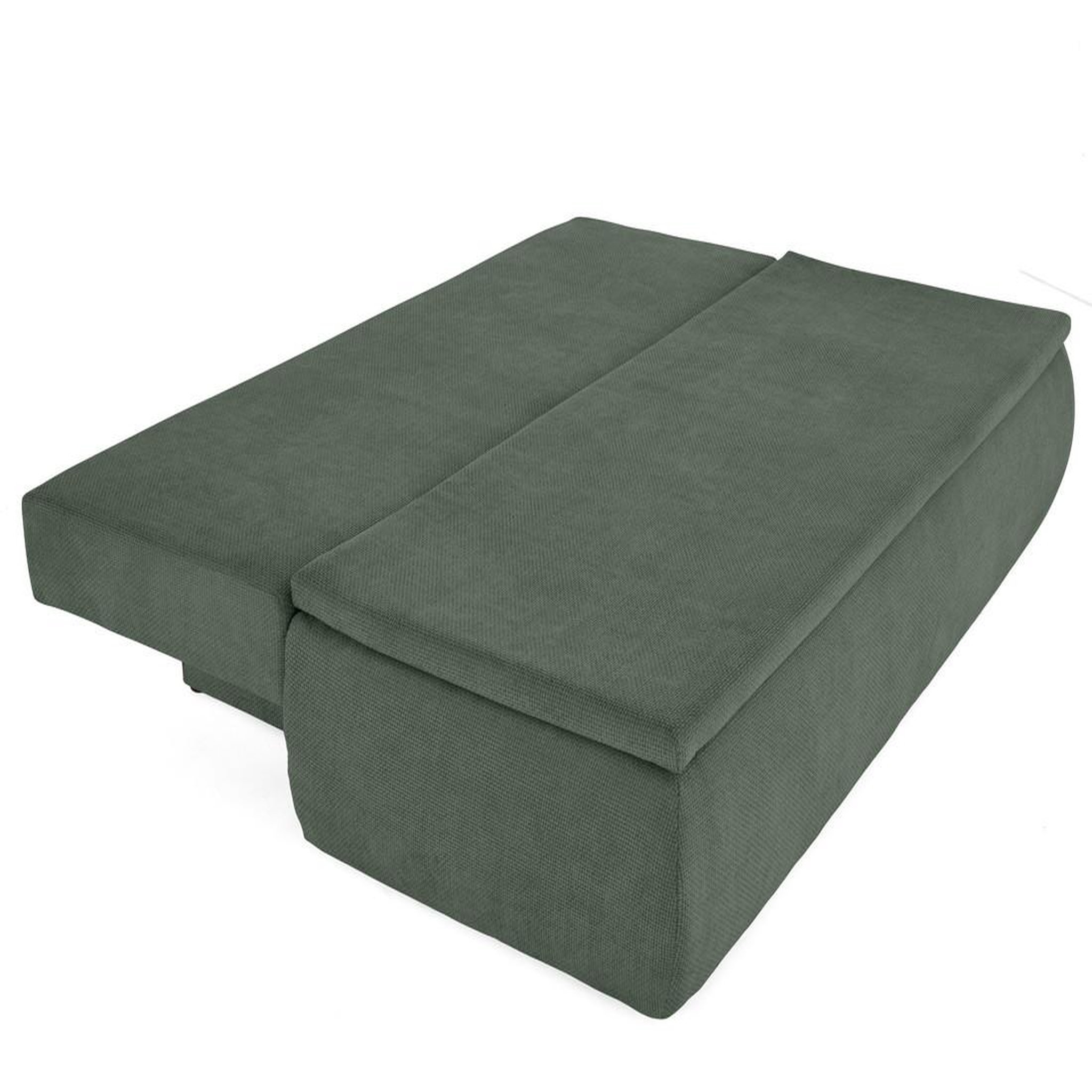 Voir la diapositive 2 : BEST MOBILIER Kurt - canapé 3 places convertible avec coffre en velours texturé