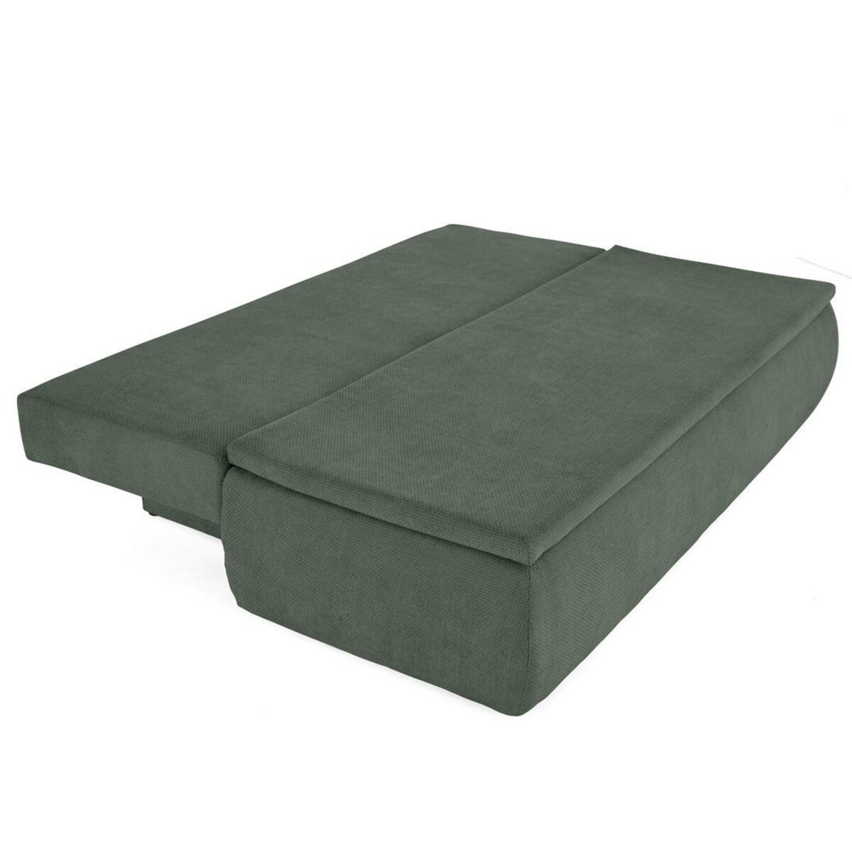 BEST MOBILIER Kurt - canapé 3 places convertible avec coffre en velours texturé