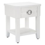 Paris Prix Table de Chevet en Bois  Shine  54cm Blanc