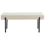 Voir la diapositive 2 : LISA DESIGN Romeo - banc - tissu bouclette - 100 cm
