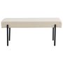 Voir la diapositive 2 : LISA DESIGN Romeo - banc - tissu bouclette - 100 cm