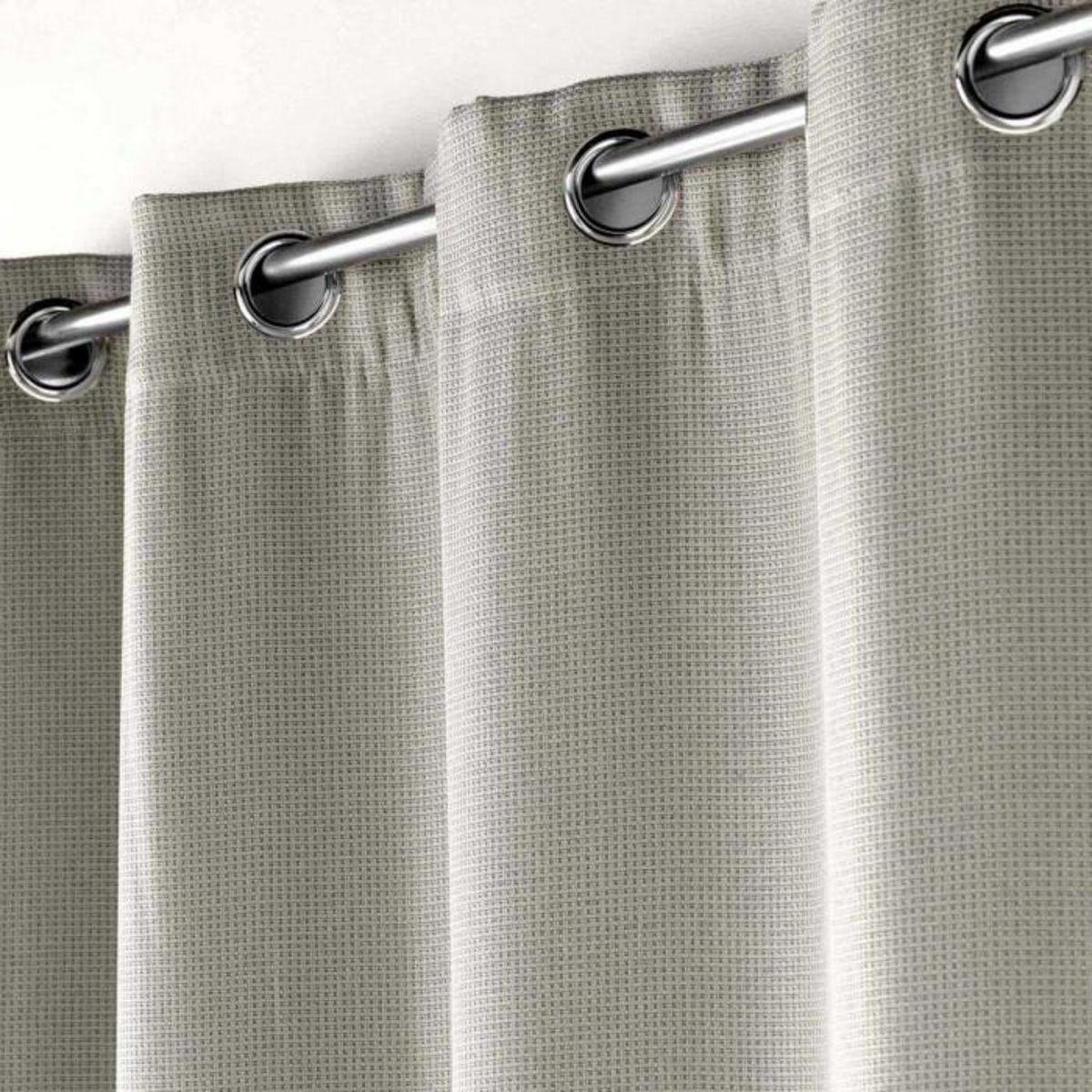 Paris Prix Rideau Occultant Jacquard  Blake  135x240cm Gris