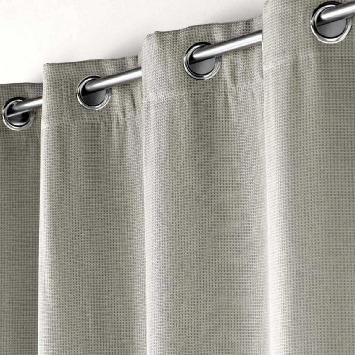 Paris Prix Rideau Occultant Jacquard  Blake  135x240cm Gris