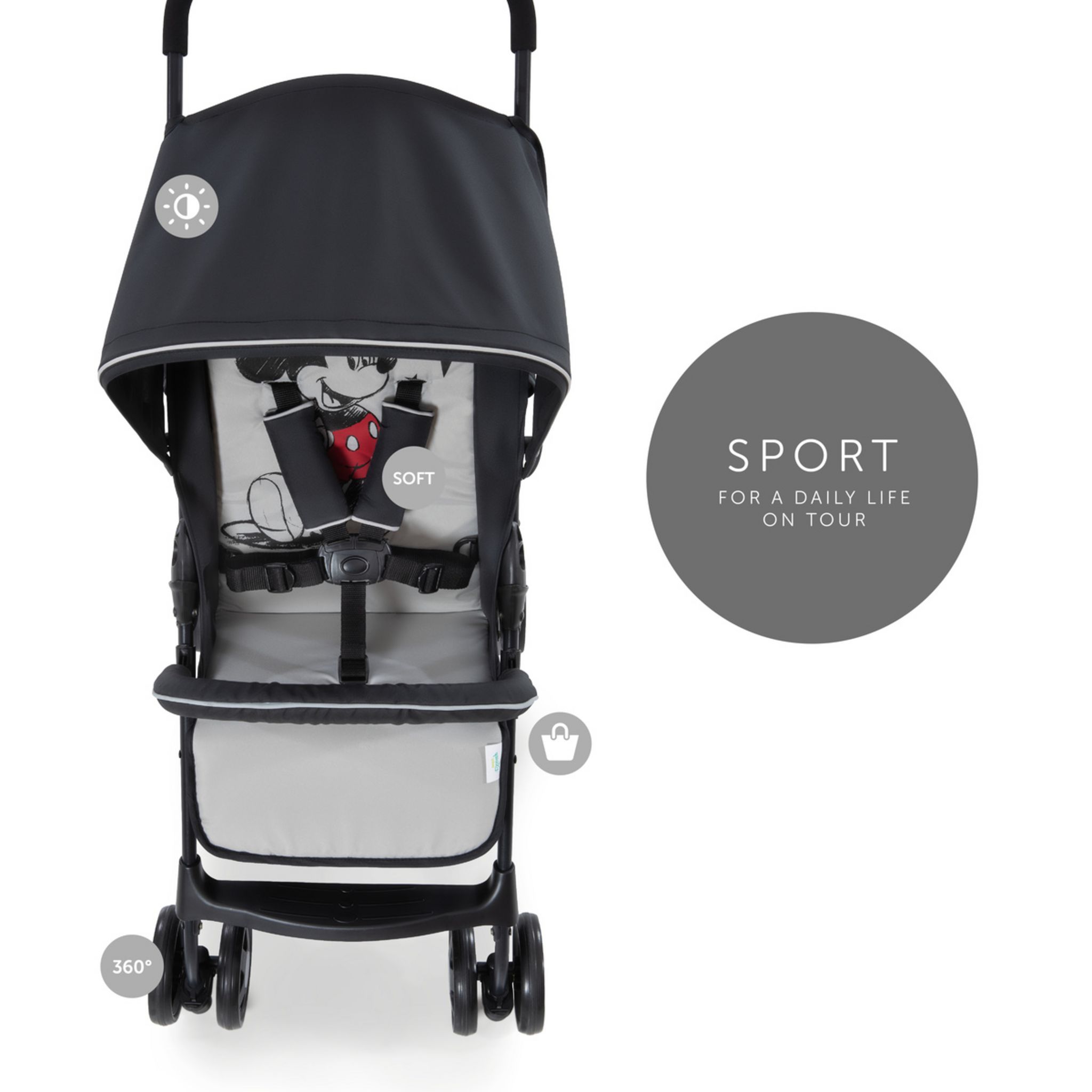 HAUCK Poussette de voyage Sport Mickey Stars