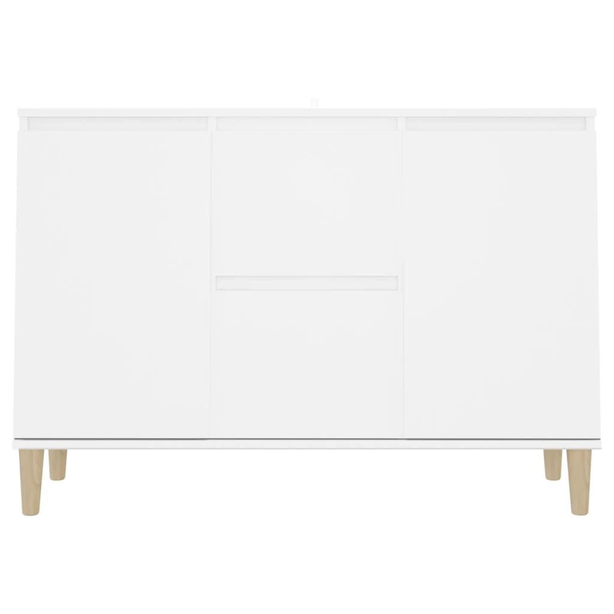 Voir la diapositive 5 : VIDAXL Buffet blanc 101x35x70 cm bois d'ingenierie