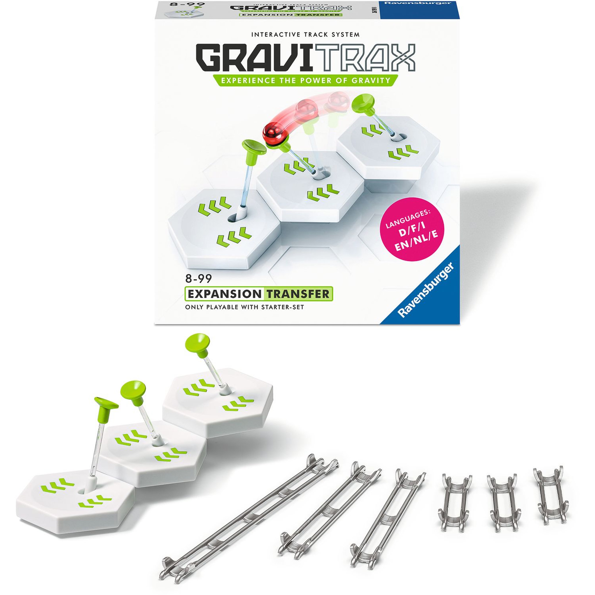 Voir la diapositive 3 : RAVENSBURGER Jeu de construction GraviTrax - Bloc d'action Transfert