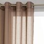  Voilage 140x240cm  Rayure  Taupe