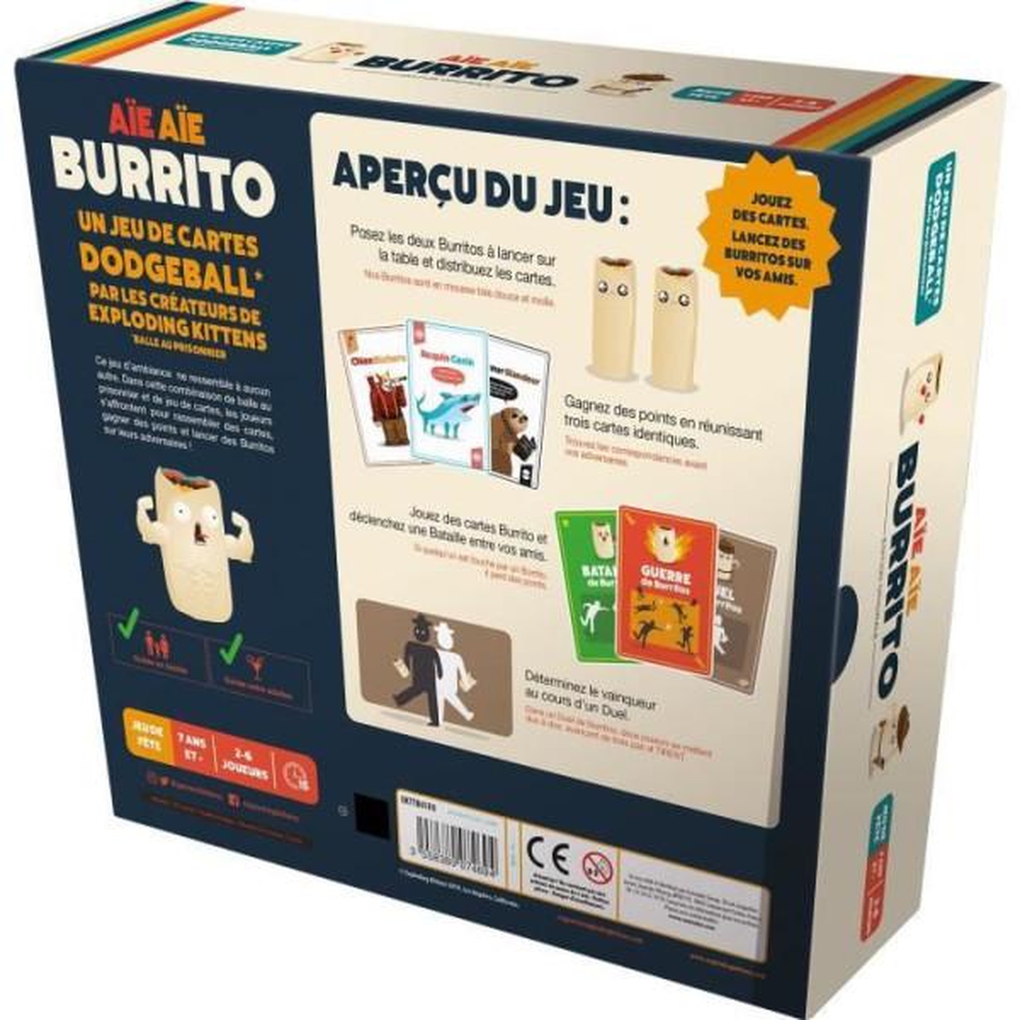 Voir la diapositive 3 : Asmodee Aie aie burrito le jeu de societe