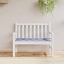 Voir la diapositive 1 : VIDAXL Coussin de banc de jardin rayures bleues et blanches 100x50x3cm