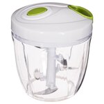 SECRET DE GOURMET Hachoir et batteur manuel à fil - 5 Lames - Transparent