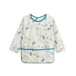 Petit Béguin Bavoir tablier manches longues Gribouille. Coloris disponibles : Beige