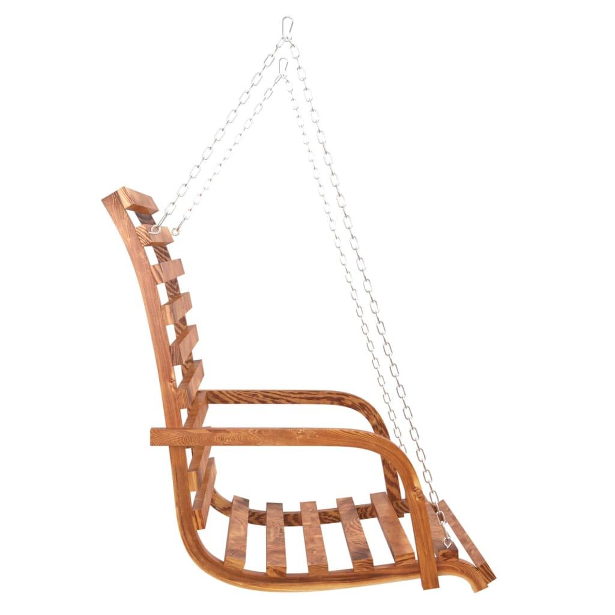 Voir la diapositive 4 : VIDAXL Balancelle Bois courbe avec finition en teck 126x63x92 cm