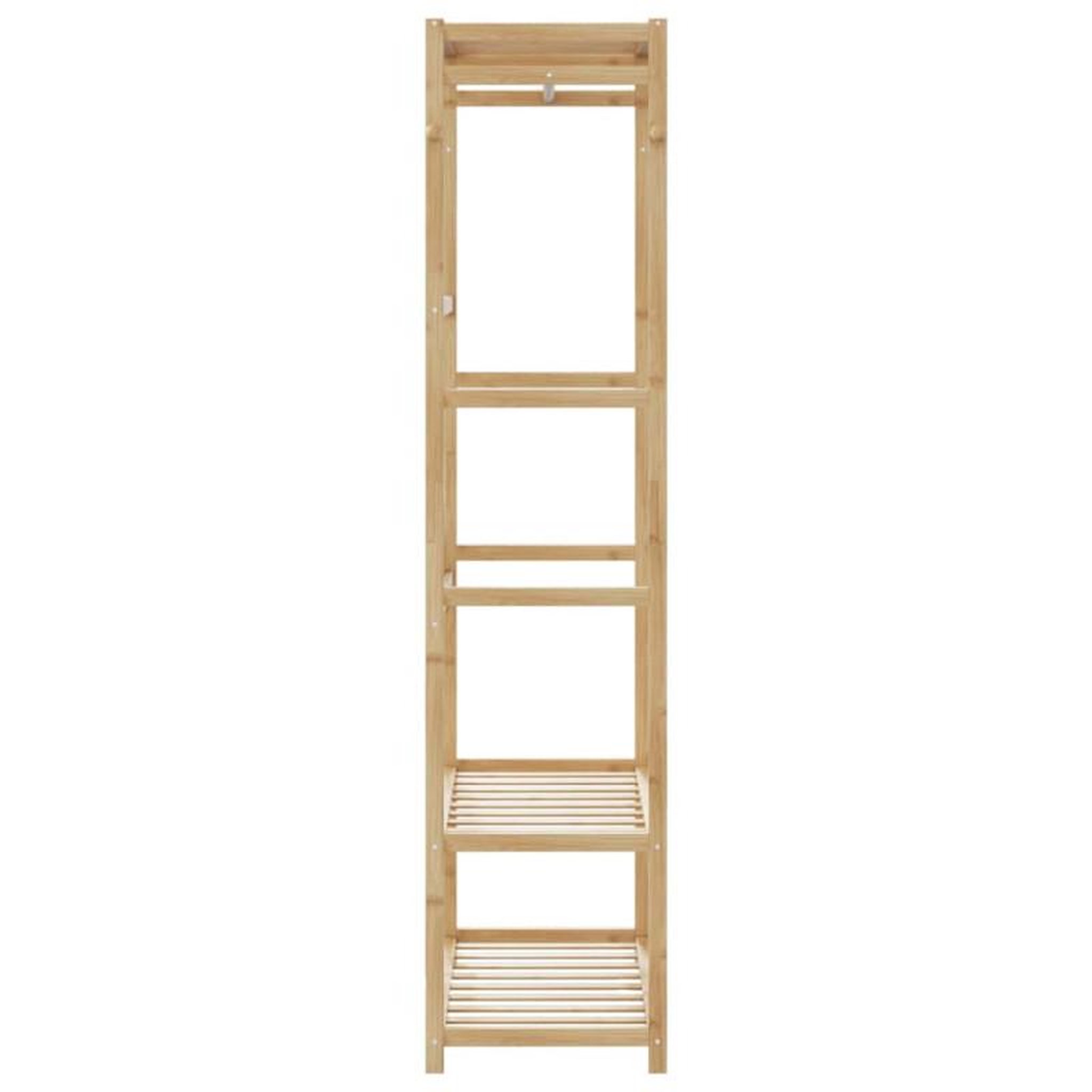 Voir la diapositive 4 : VIDAXL Porte vêtement avec étagères 80x40x175 cm bambou