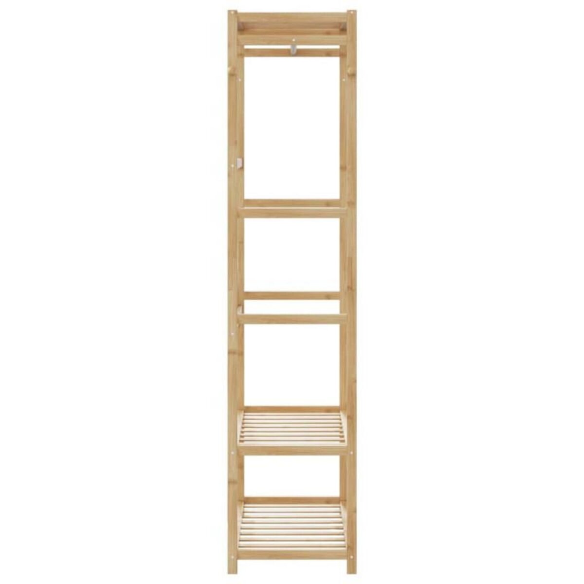 VIDAXL Porte vêtement avec étagères 80x40x175 cm bambou