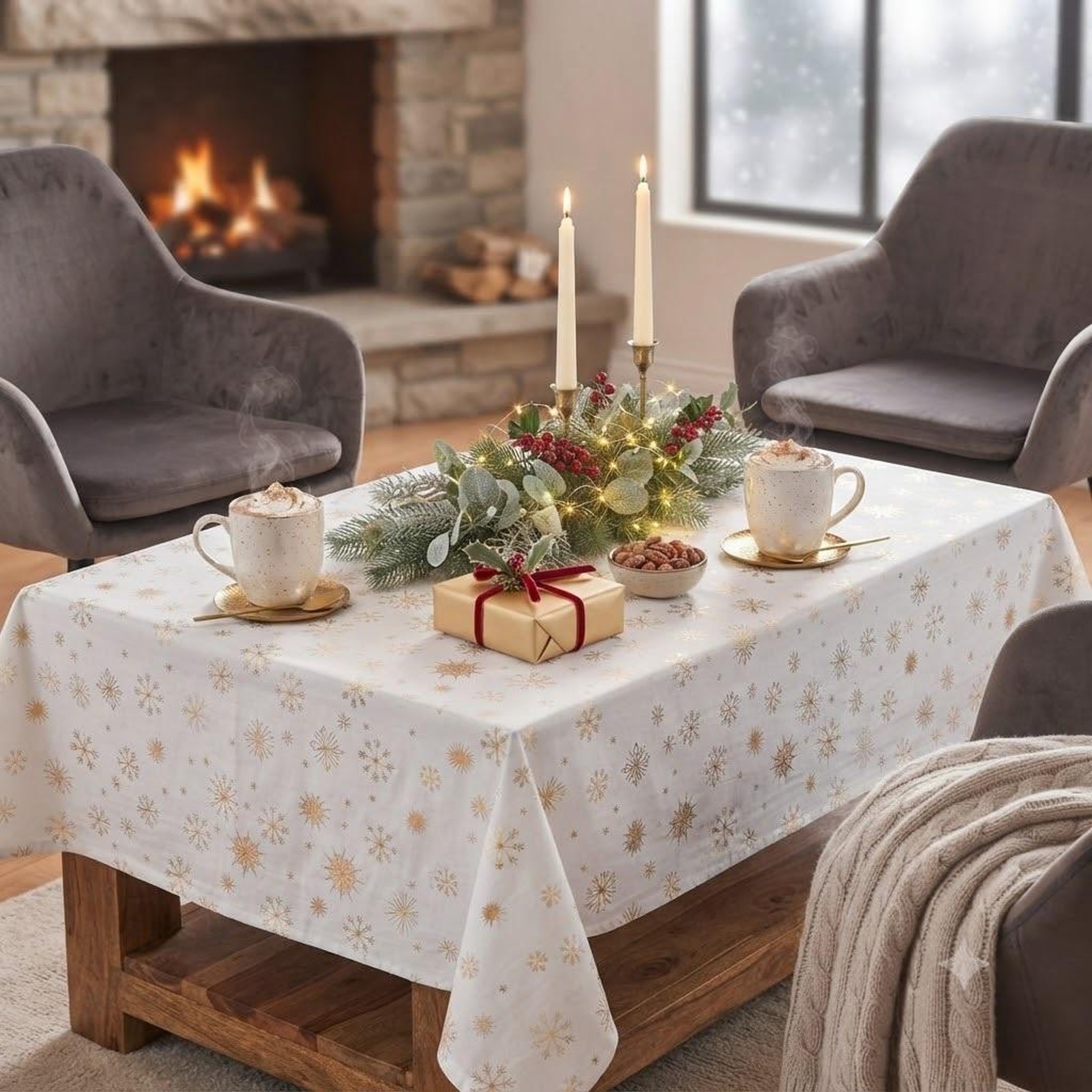 Voir la diapositive 6 : Eden Nappe collection astre métallisée