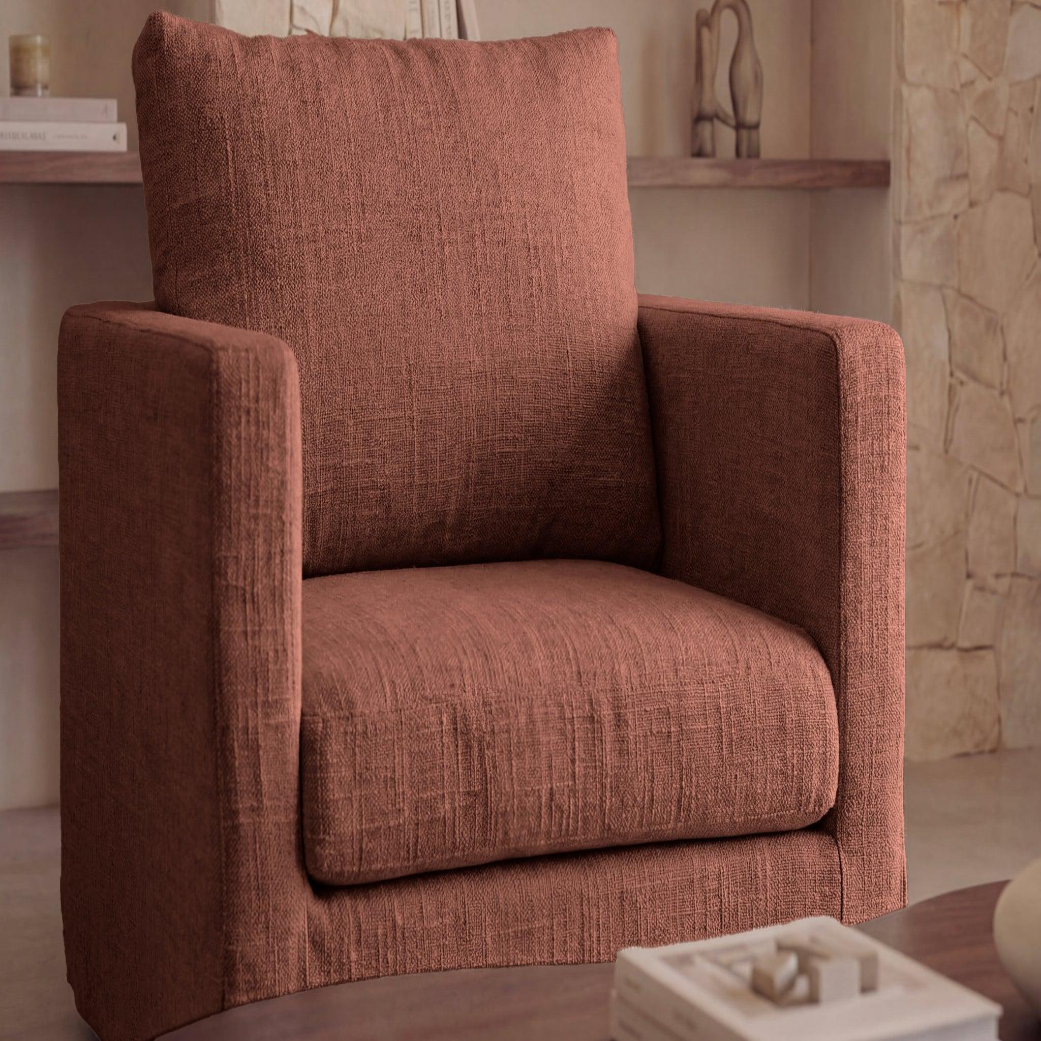 Voir la diapositive 5 : CASANOVA PARIS Leonie - fauteuil tissu chenille déhoussable