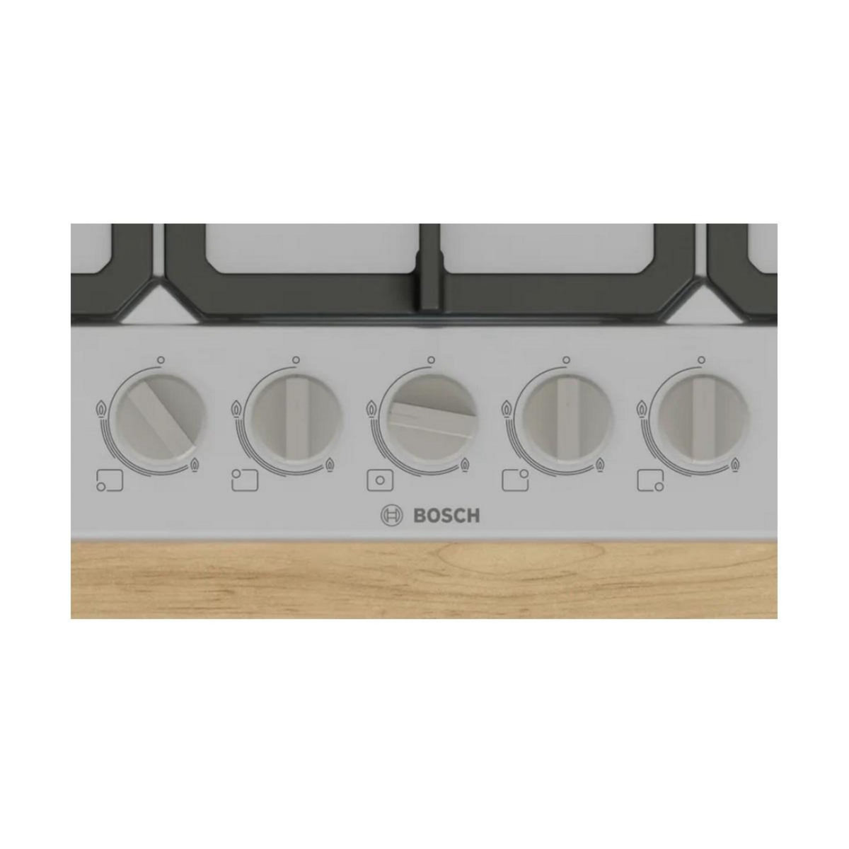 BOSCH Table de cuisson gaz 75cm 5 feux 10800w noir - PGQ7B5K90