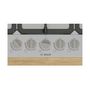 Voir la diapositive 2 : BOSCH Table de cuisson gaz 75cm 5 feux 10800w noir - PGQ7B5K90