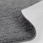 Voir la diapositive 4 : Paris Prix Tapis de Bain Microfibre  Métallisé  45x75cm Gris