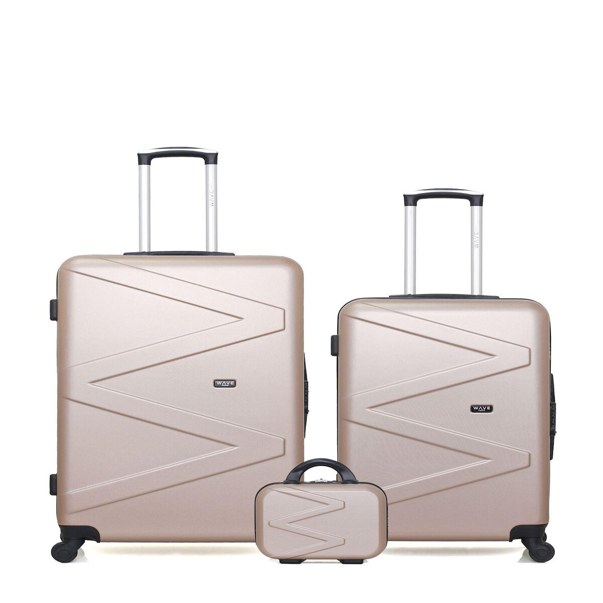 WAVE PARIS WAVE PARIS - Lot de 3 - Valise grand format, valise weekend et vanity AMAZONE