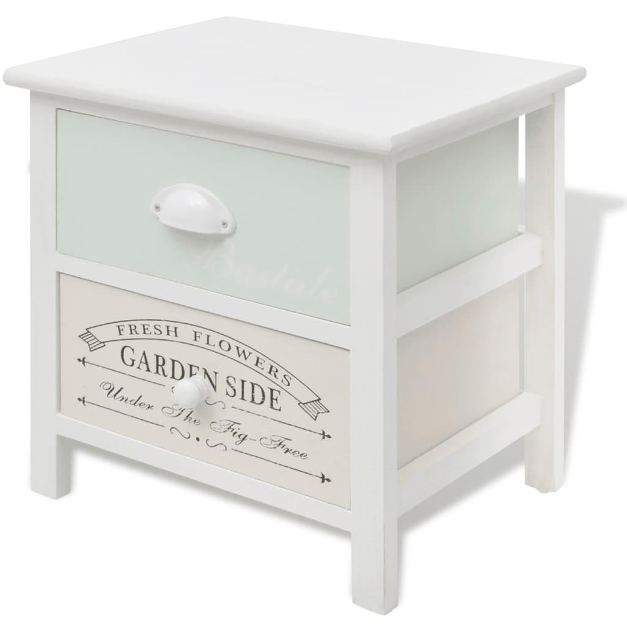 Voir la diapositive 2 : VIDAXL Table de chevet en style français Bois