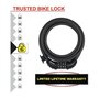 Voir la diapositive 2 : Master lock Cable Antivol Vélo [1,8 m Câble] [Combinaison] [Extérieur] [Support Fixation Vélo] 8120EURDPRO