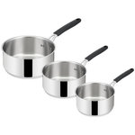 Lagostina Série de 3 casseroles inox 16/18/20cm - 12896600003