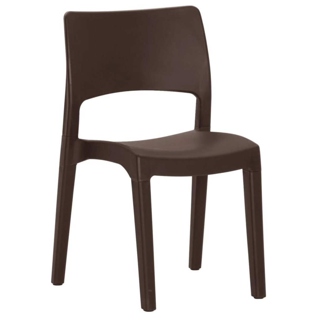 VIDAXL Chaises de jardin lot de 2 Moka Polypropylene