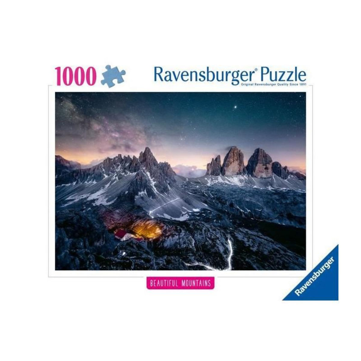 RAVENSBURGER Ravensburger-Puzzle 1000p-Les Tre Cime di lavaredo, Dolomites (Highlights)-des 14 ans-Puzzle de qualité supérieure-12000256