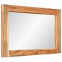 Voir la diapositive 3 : VIDAXL Miroir 70x50 cm bois massif d'acacia et verre