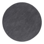 Paris Prix Tapis Déco Rond en Laine  Ulla  200cm Gris Foncé