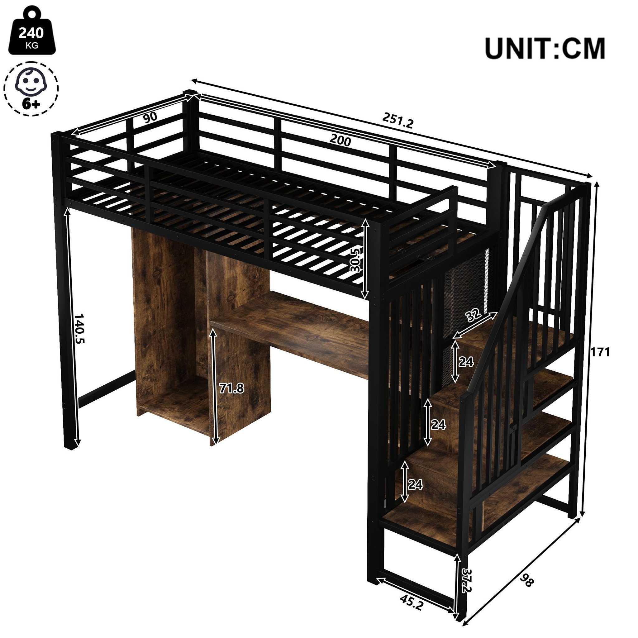 Voir la diapositive 3 : MERAX Lit mezzanine