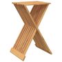 Voir la diapositive 2 : VIDAXL Tabouret pliant 40x32,5x70 cm Bois massif de teck