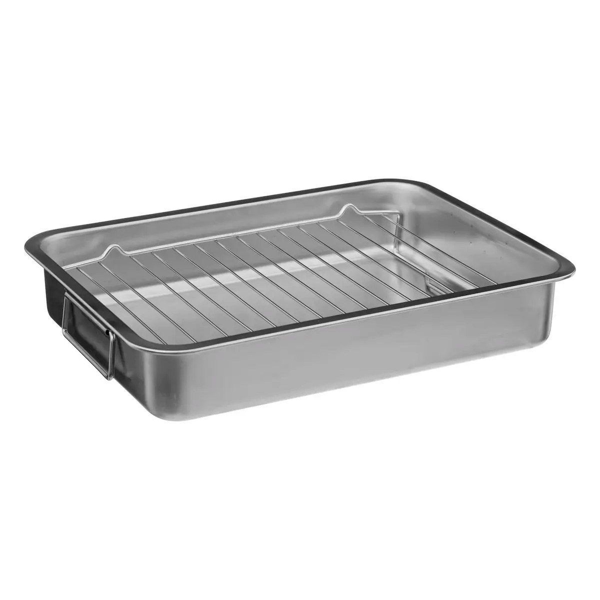 Voir la diapositive 2 : FIVE Plat à four avec grille  rôtir  39cm argent