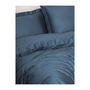 Voir la diapositive 2 : GENERIQUE Parure de lit - 129CTF24606 - 1 housse de couette 220 x 240 cm + 2 taies d'oreiller 60 x 60 cm - Satiné 100% coton - Bleu