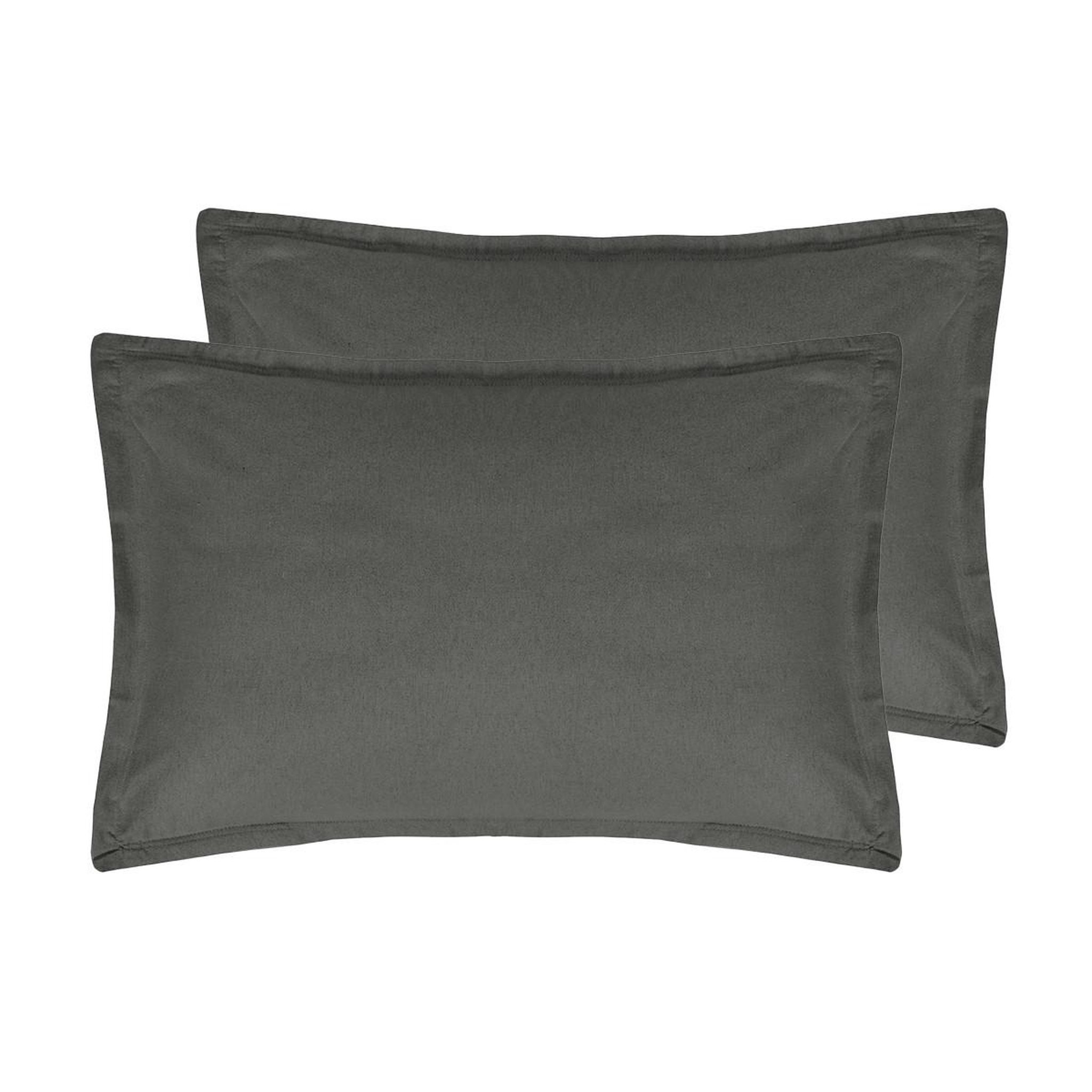 Voir la diapositive 1 : Sensei Maison Lot de 2 taies d'oreiller en flanelle de coton KLAPPEN