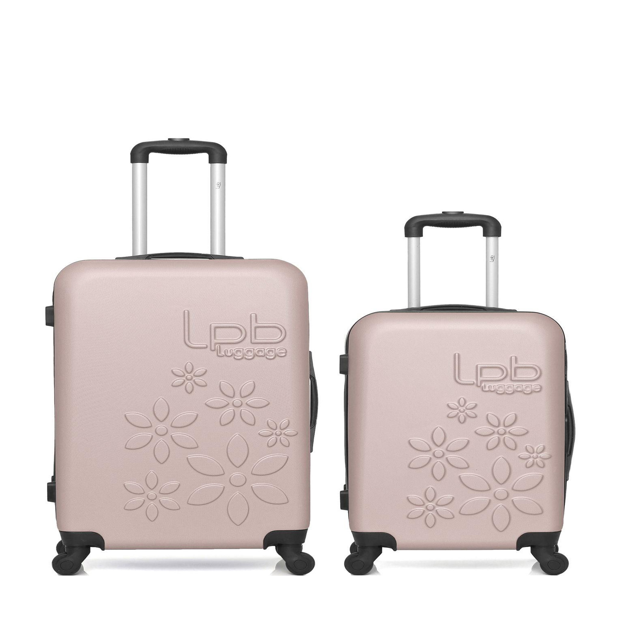 LES P'TITES BOMBES LPB LPB LUGGAGE - Lot de 2 - Valises weekend et cabine ELEONOR. Coloris disponibles : Noir, Bleu