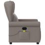 Voir la diapositive 4 : VIDAXL Fauteuil de massage inclinable Taupe Tissu