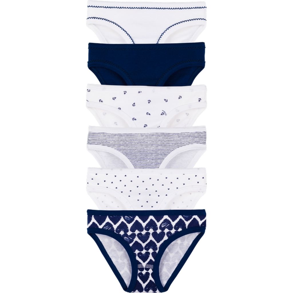 Petit Bateau Culottes Lot De 5 Fille - Coton Bio Confortable