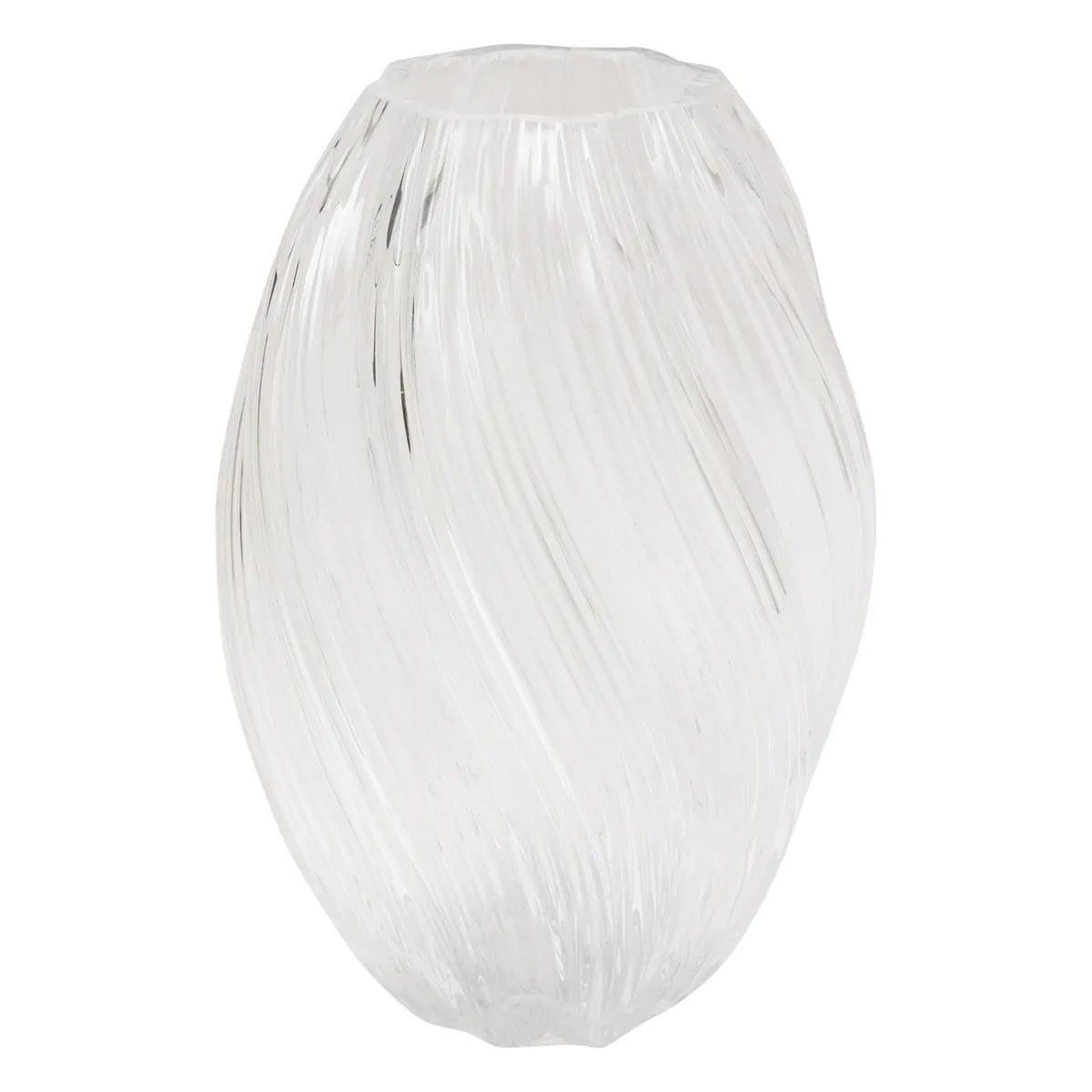 Voir la diapositive 1 : ATMOSPHERA Vase Design en Verre  Valma  27cm Transparent