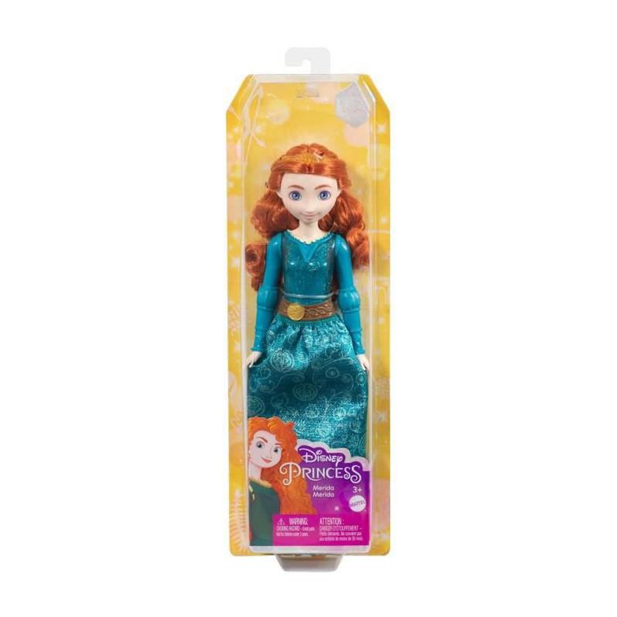 Voir la diapositive 2 : DISNEY PRINCESS Princesse Disney - Poupée Merida 29Cm - Poupées Mannequins - 3 Ans Et +
