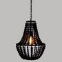 Voir la diapositive 3 : ATMOSPHERA Lampe Suspension Perles  Goya  53cm Noir