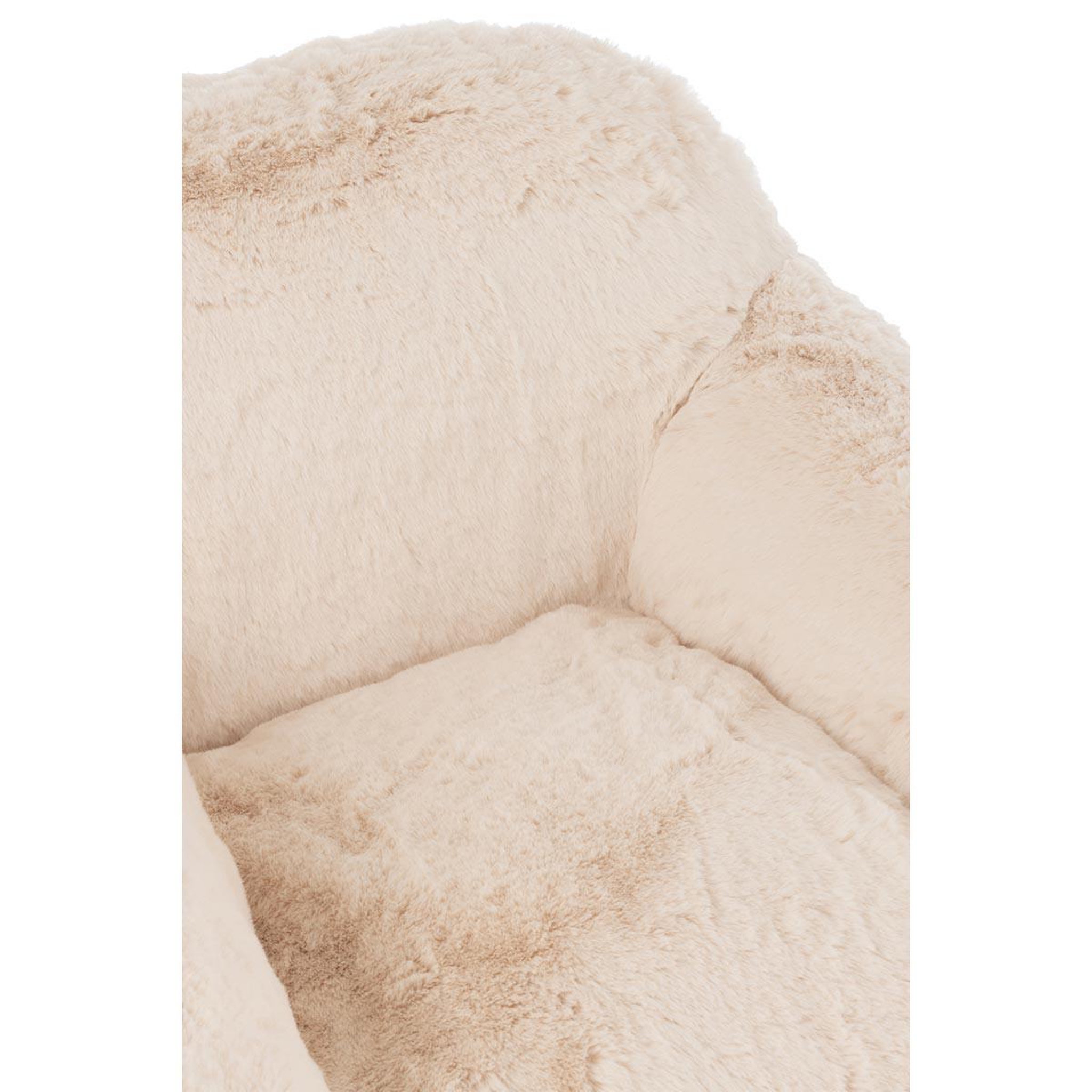 Voir la diapositive 5 : J-LINE Fauteuil en tissu  cutie  99cm crème