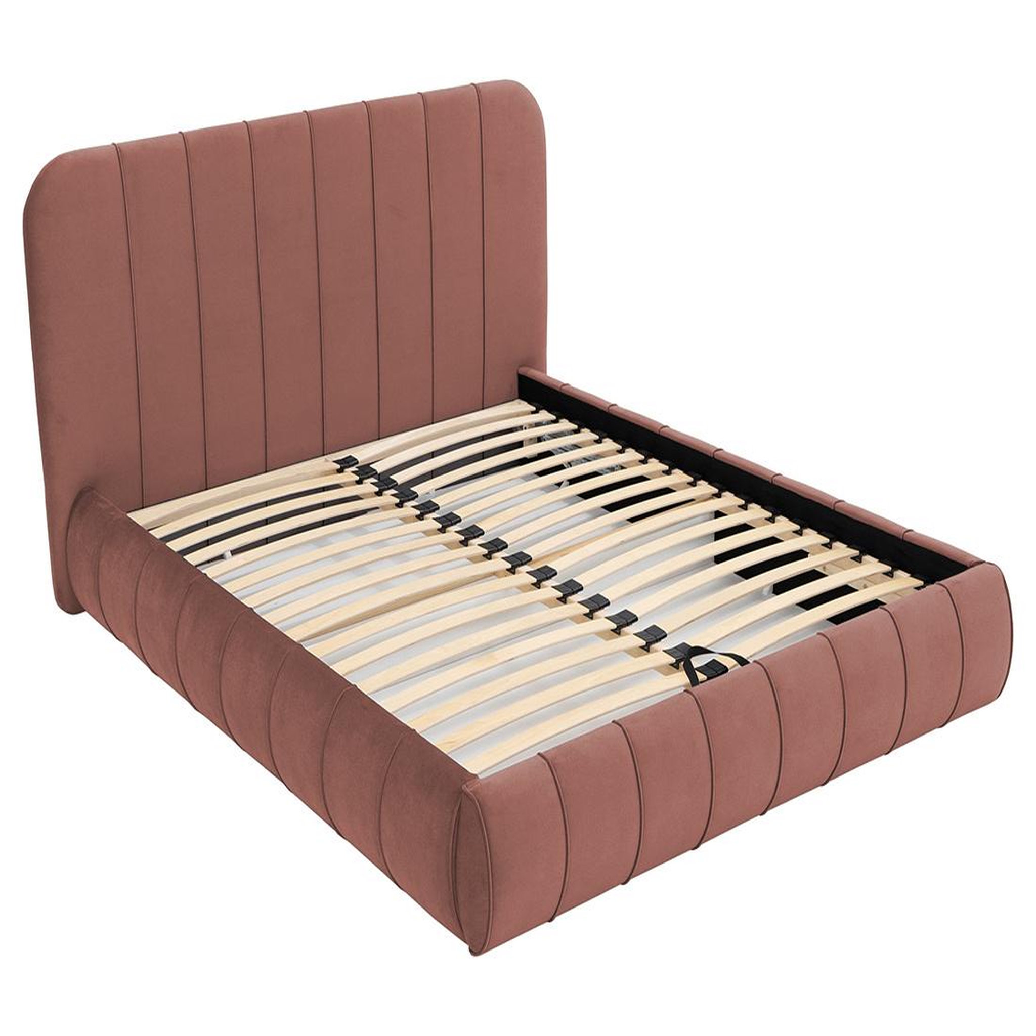 Voir la diapositive 5 : BEST MOBILIER Elsa - lit coffre - 140x200 cm - en velours - sommier inclus