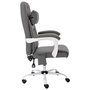 Voir la diapositive 3 : VIDAXL Chaise de bureau de massage Gris Similicuir