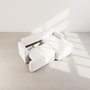 Voir la diapositive 3 : BEST MOBILIER Candela - canapé d'angle droit 4 places - convertible avec coffre - en tissu bouclette