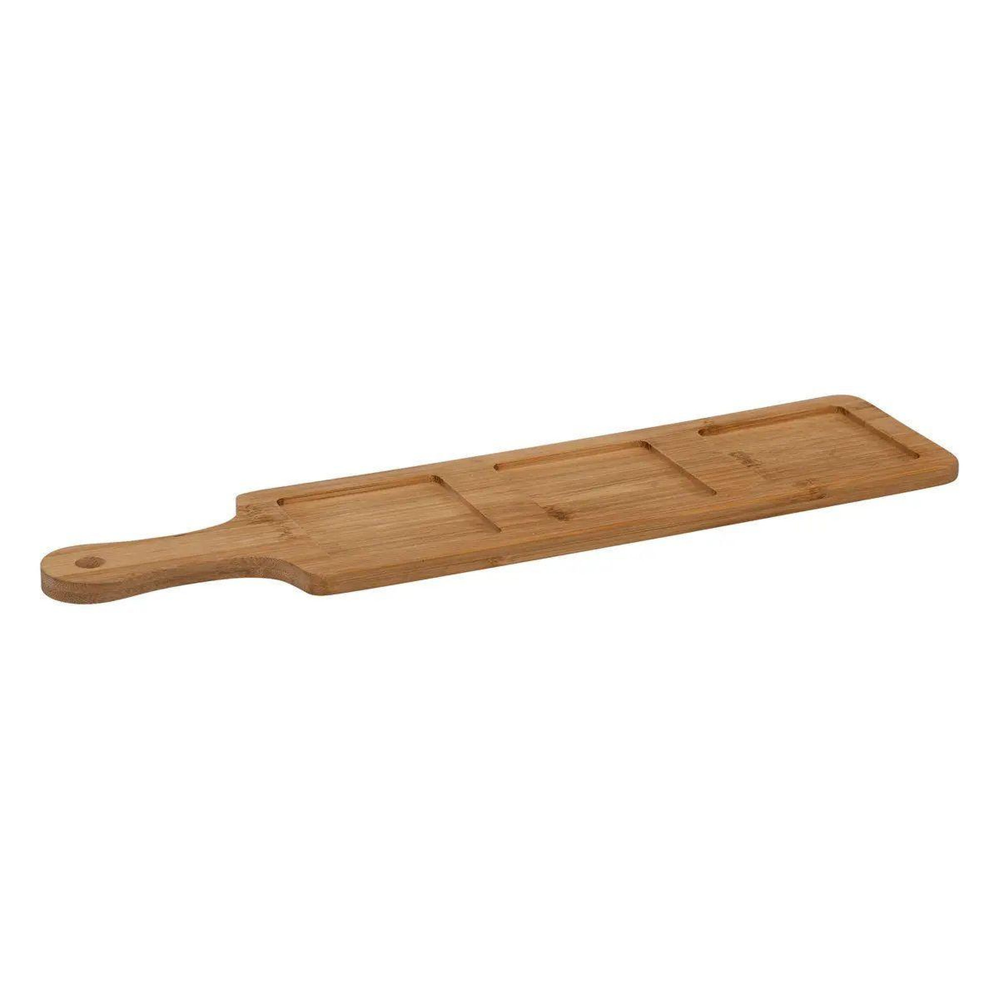 Voir la diapositive 3 : SECRET DE GOURMET Service Apéritif 4 Pièces  Bambou  40cm Transparent