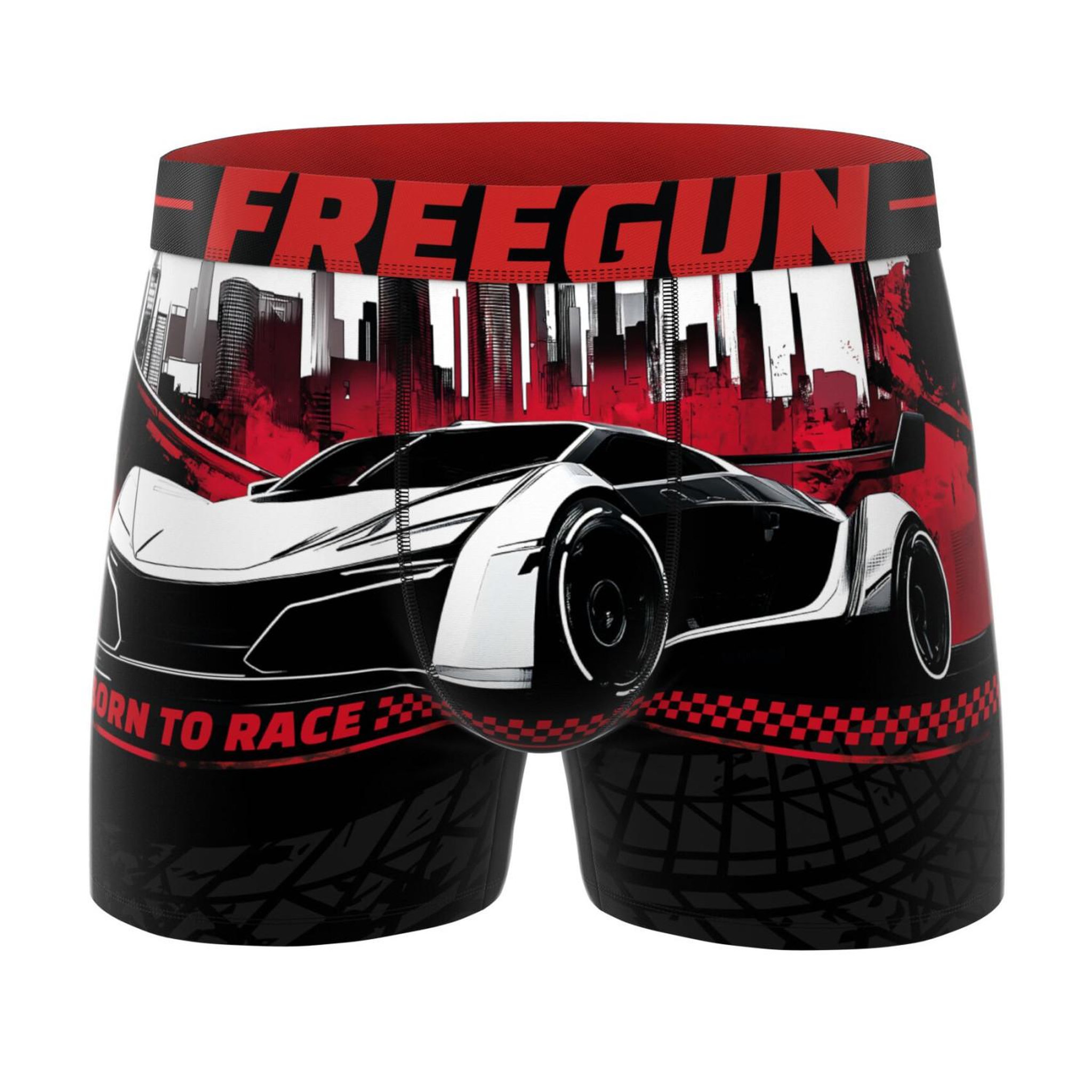 Voir la diapositive 6 : FREEGUN Lot de 5 boxers homme Cars Racing